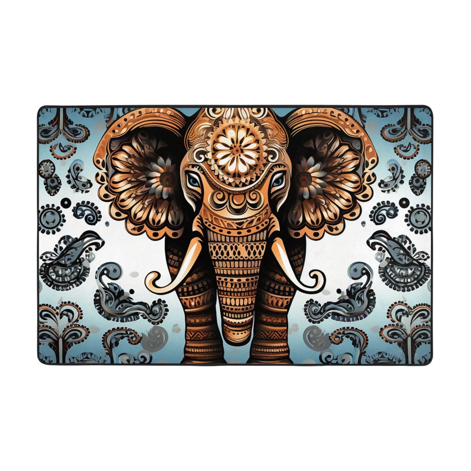 Tapis éléphant lavable et antidérapant ultra doux pour chambre