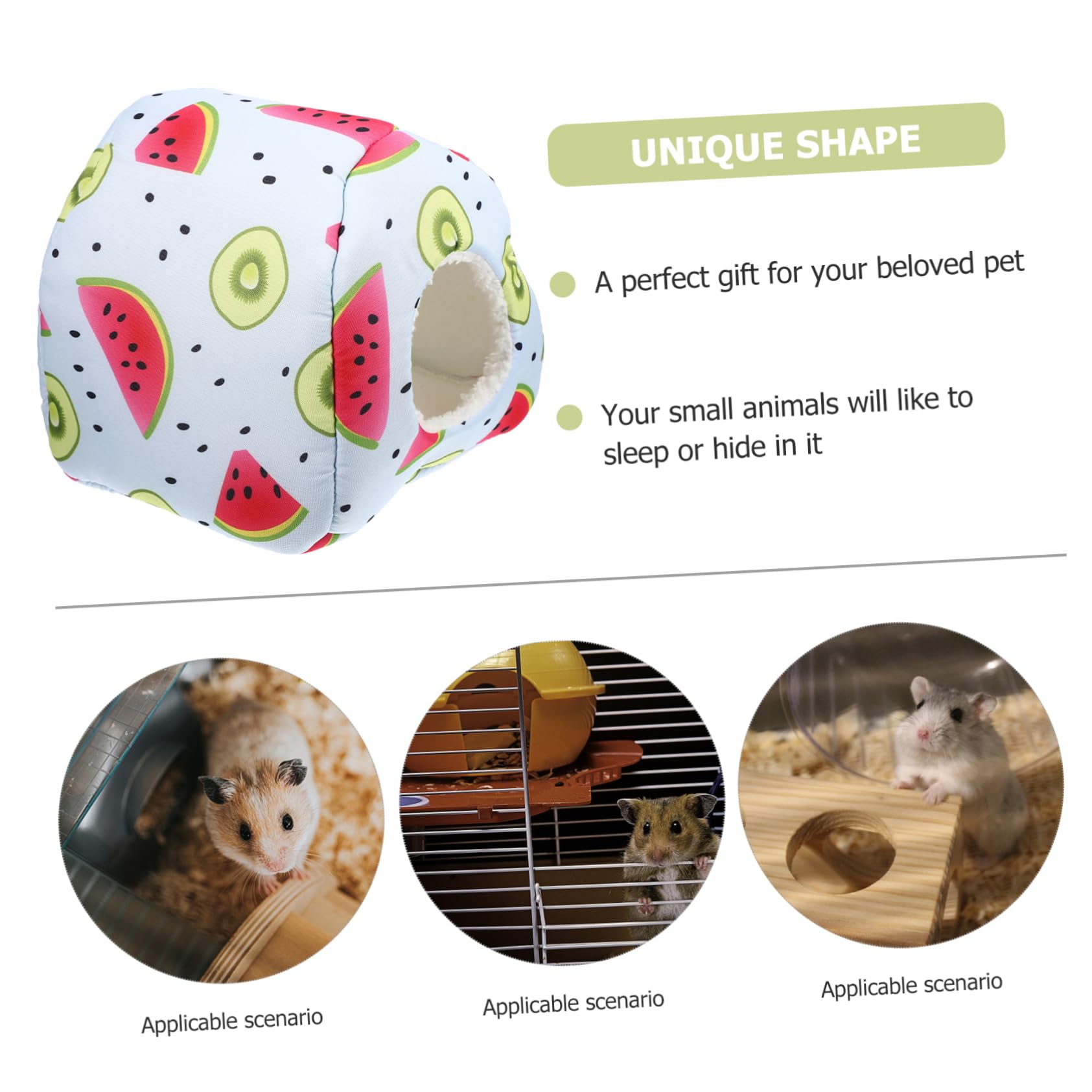 Yardwe 3stücke Kuschelnest Für Kleine Haustiere Warmes Hamsternest Für Meerschweinchen Zuckergleiter Und Andere Kleintiere Und Für Wintertage Weichem