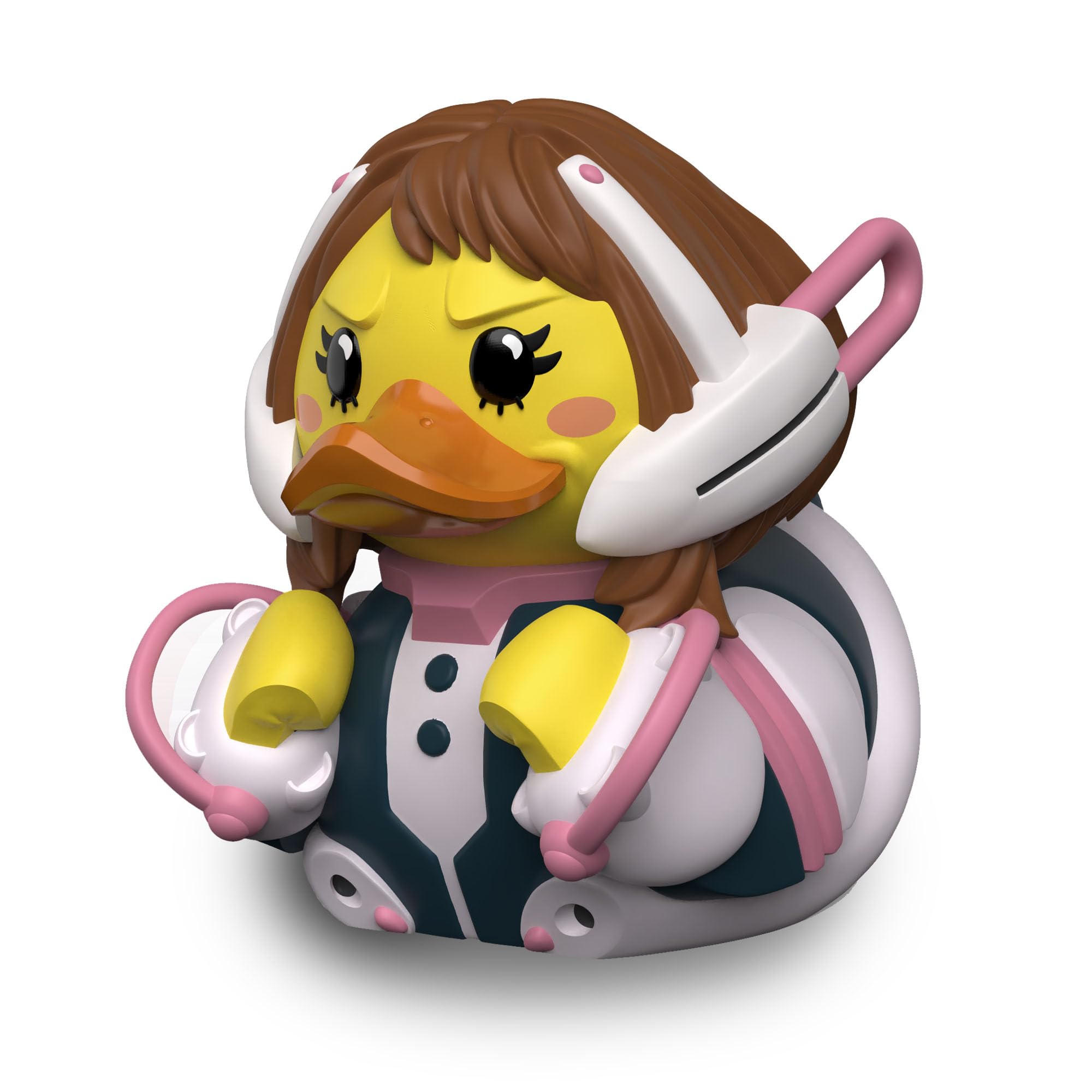 TUBBZ 初回版:僕のヒーローアカデミア 浦中お茶子 コスプレラバーダックビニールフィギュア | MHA公式商品 – バスタブディスプレイ付きビニールフィギュア、アニメヒーロー、マンガファンデコレーション&ノベルティダックギフト