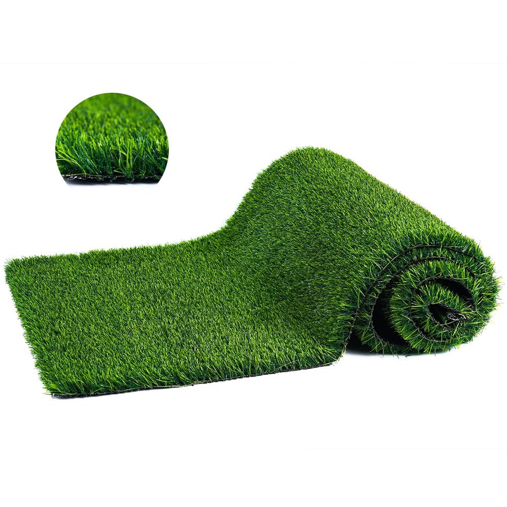 WADOODI High-Density Premium Artificial Grass Turf Mat 20mm/30mm Pile Height Natural and Realistic Looking Fake Grass for Indoor Outdoor Garden, Lawn, Landscape, Pet Dog Area (1m x 4m) (20mm)