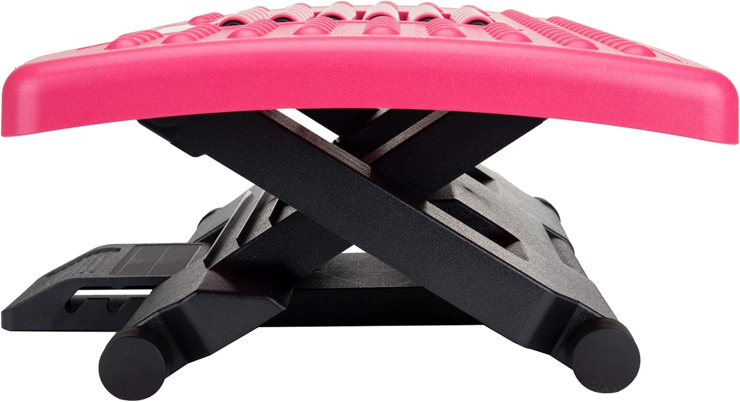 Mind Reader Adjustable Height Foot Rest with Rollers for Massage, Pink : Office Products