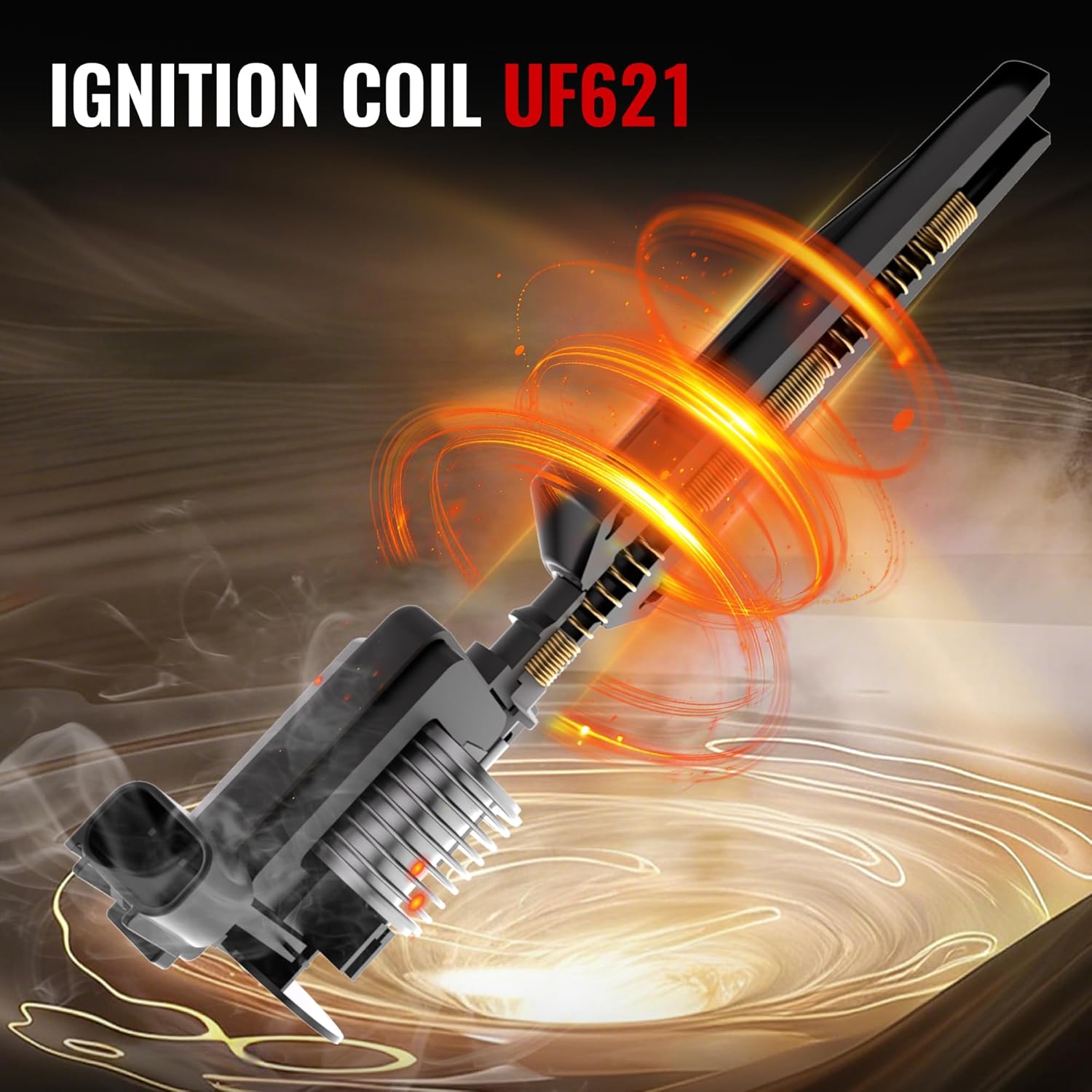 Ignition Coils Pack Compatible with Ford Escape 2005-2008, Focus 2003-2011, Mercury Mariner 2005-2008, Mazda 3/6 2005, Coils Replaces FD505 DG501 DG504 DG541 DG507, Set of 4