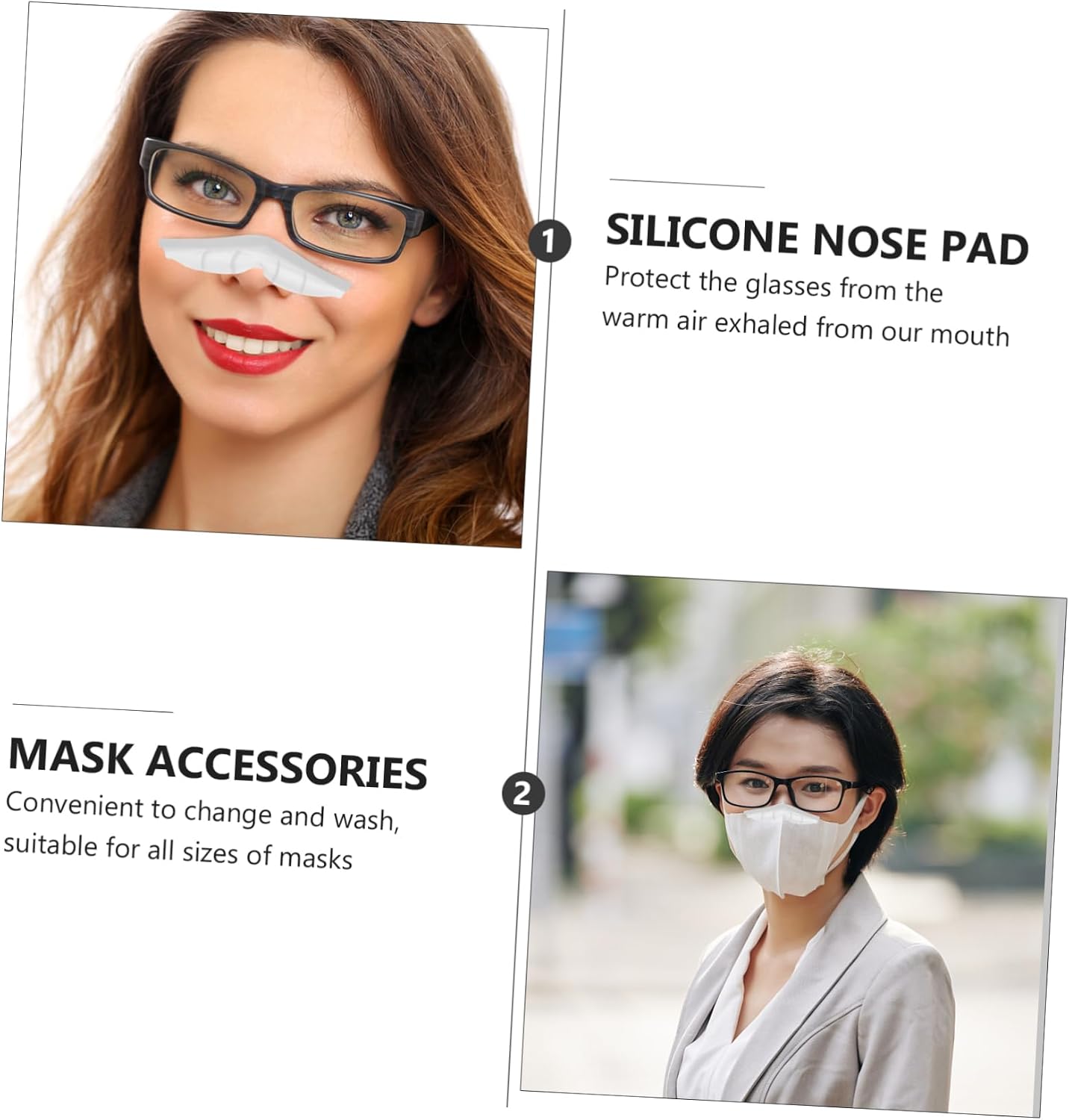 Artibetter 10Pcs Nose Bridge Strip for Masks Comfortable Fog Protection Pads Easy to Install Lightweight Nose Pads for Adults and Daily Use