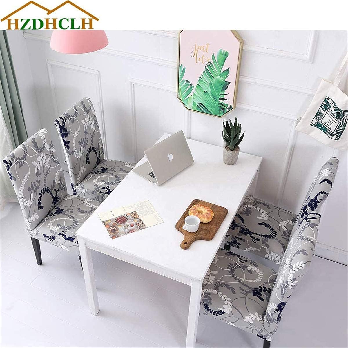 Black Friday - 70% OFF Dining Room Chair Covers 6 Pack,Stretch Chair Slipcovers for Dining Room/Living Room/Party/Wedding/Office/Kitchen ,Washable Spandex Chair Covers Protector Set of 6 (Style5)