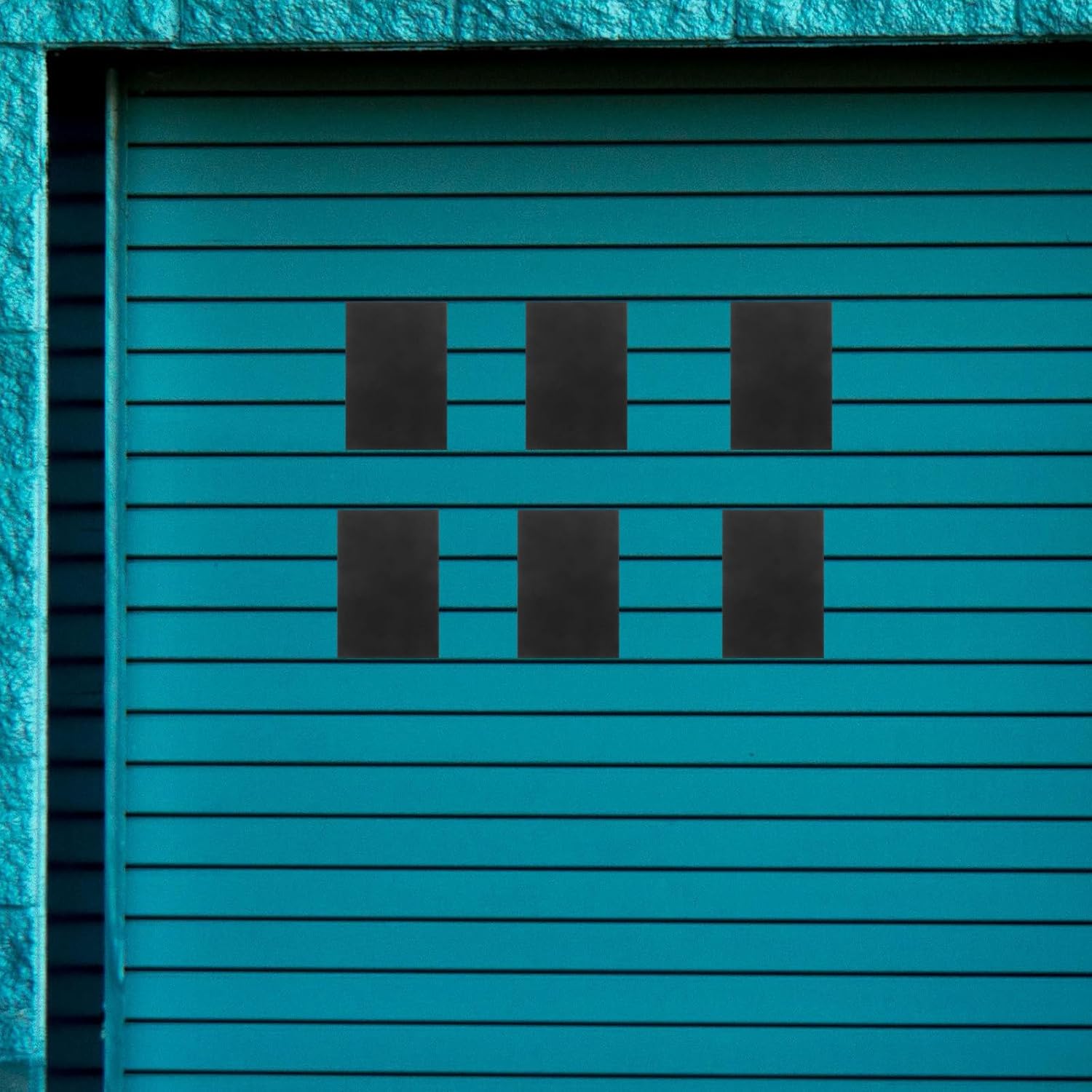 16Pcs Magnetic Garage Door Window Inserts with Shiny Surface 150Mm X 100Mm X 1Mm Decorative Garage Door Magnets for Car and Outdoor Home Décor