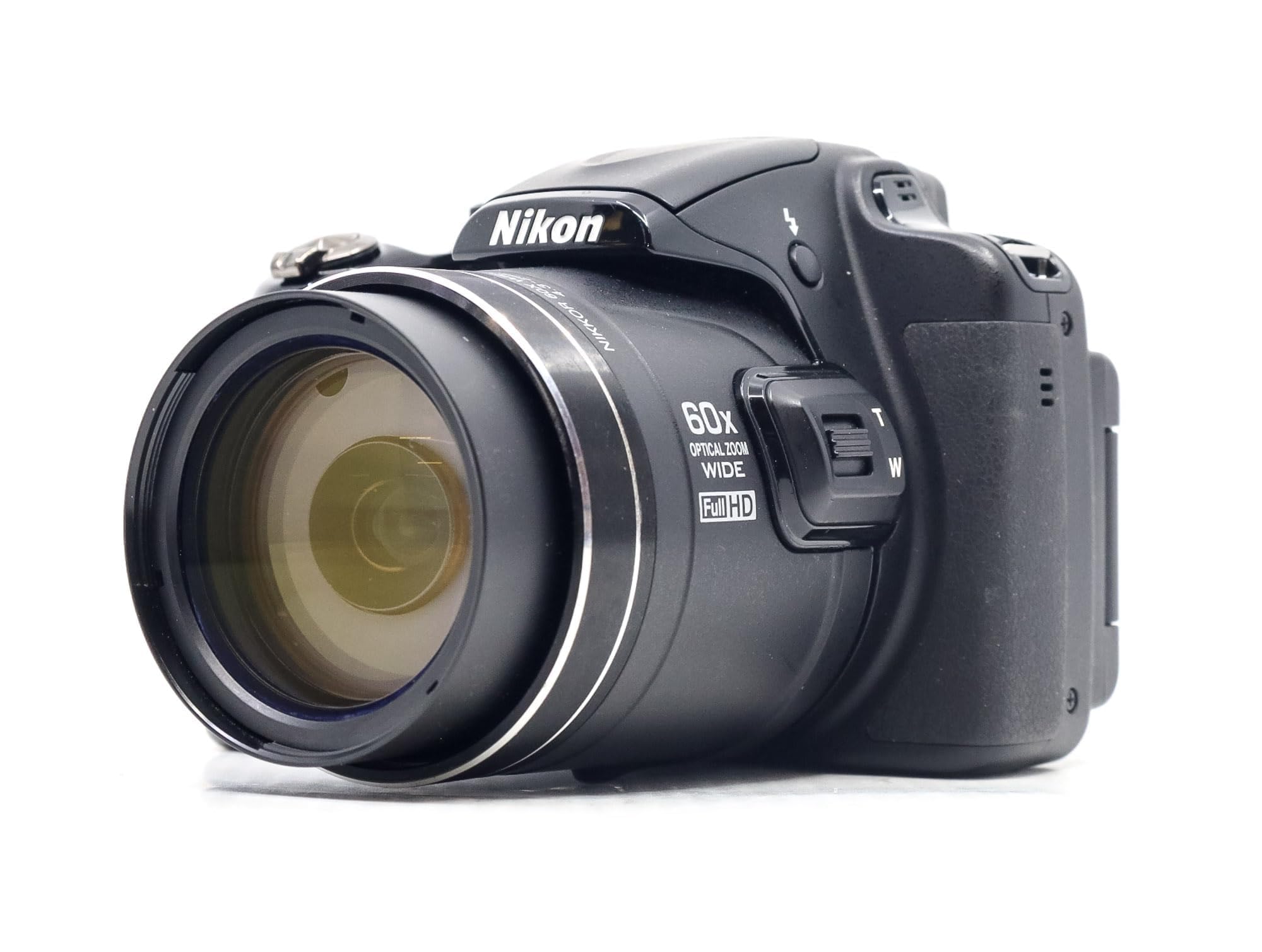 Nikon Coolpix P600 - Cámara compacta de 16.1 Mp (pantalla de 3", zoom óptico 60x, estabilizador óptico, vídeo Full HD), negro