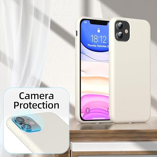 Miniatura 3 de Funda para iPhone 11, funda de silicona suave de alta calidad, tacto suave y sedoso, protección completa contra caídas de máquina Funda de