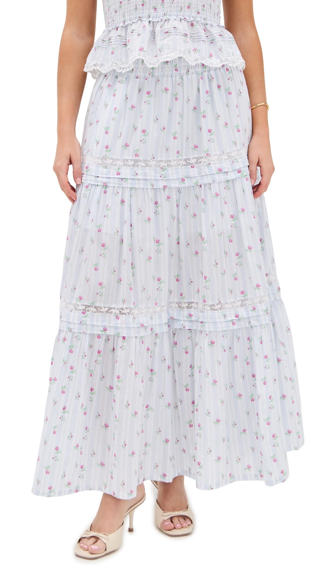 LOVESHACKFANCY Womens Phia Skirt