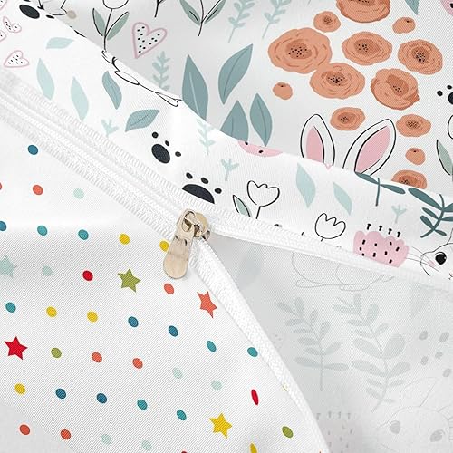 Vista 127 de Erosebridal Funda de edredón de zorro kawaii, juego de ropa de cama de zorro de dibujos animados, funda de edredón con 2 fundas de almohada para Fox