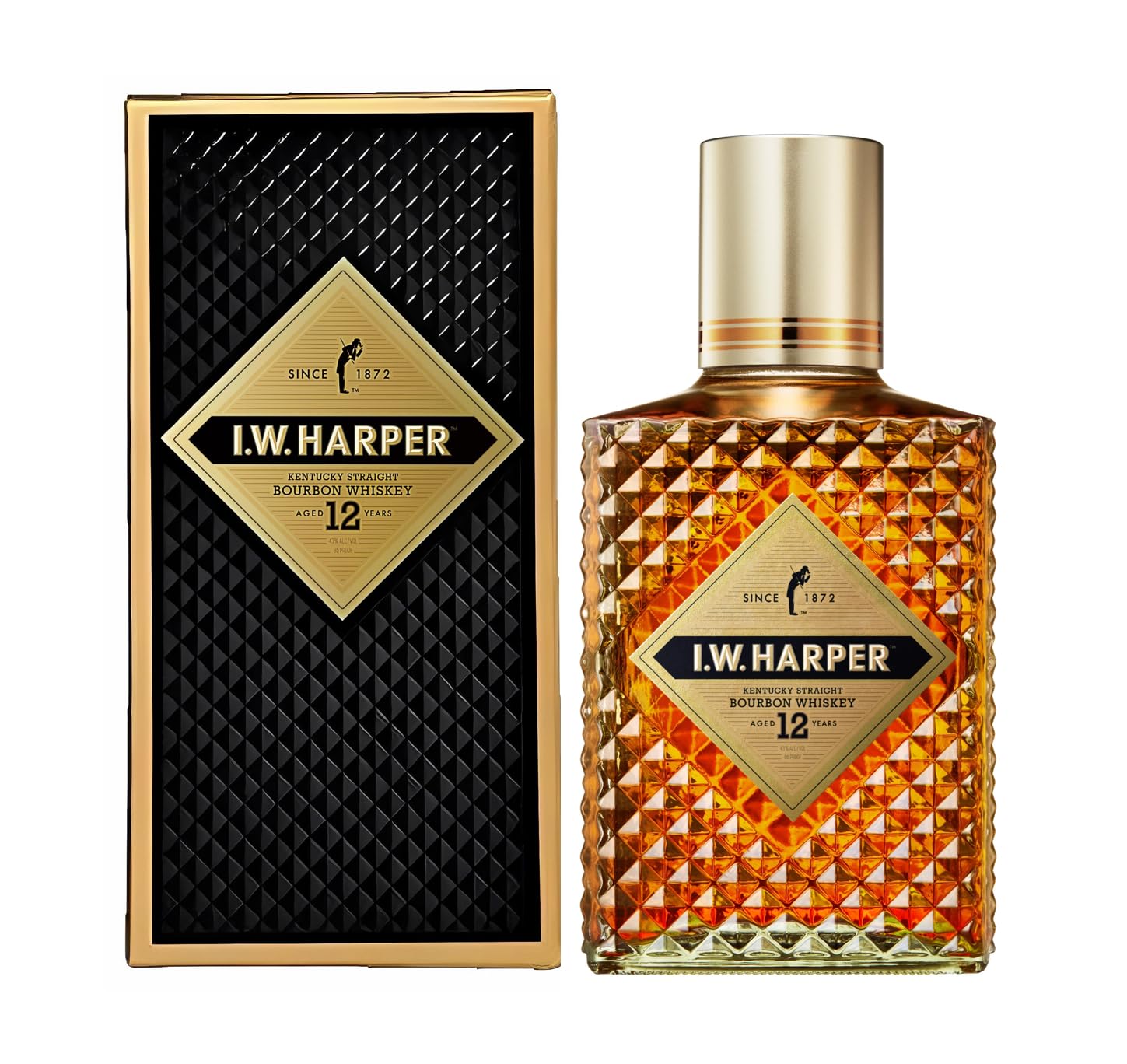 未開封 I.W.HARPER 12年IWハーパー12年 750ml 箱付き 2本｜飲料・酒 
