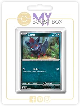Zorua 061/086 Reverse Pok  Ball Version - my-booster X  carlate et Violet 10.5 Flamme Blanche - Box of 10 Pokemon French Cards