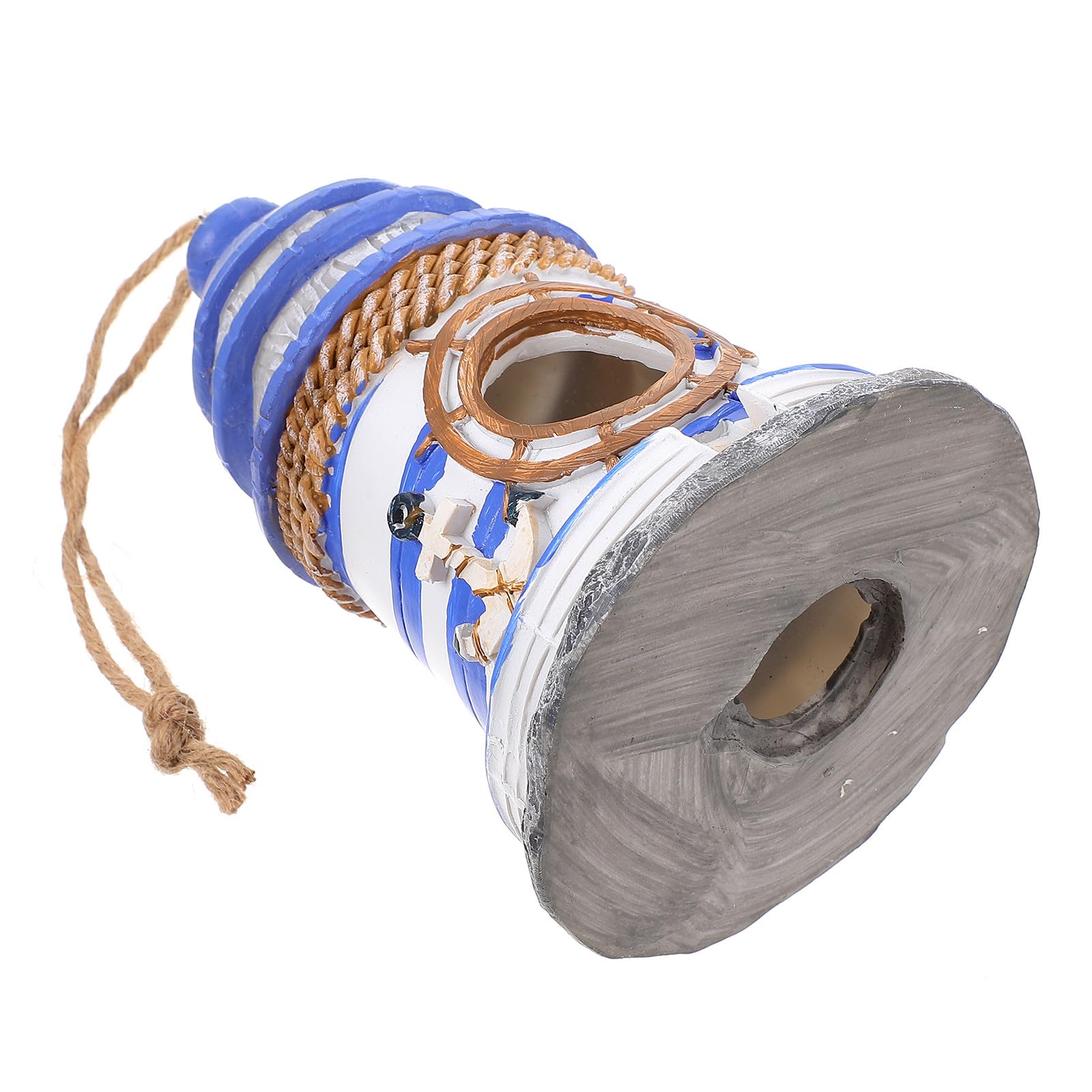 Homoyoyo Casita Colgante de Resina para Jardín y Porche, Diseño Original Buena Textura y Elegante Adorno para Aves Pequeñas y Exteriores Varios Estilos