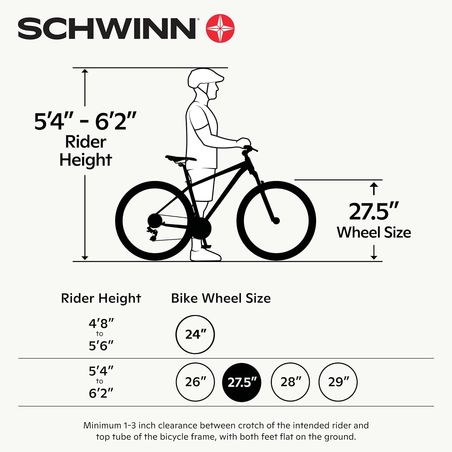 Schwinn High Timber Youth/Adult Mountain Bike, Steel Frame, 27.5-Inch Wheels, 21-Speed, Black : Sports & Outdoors