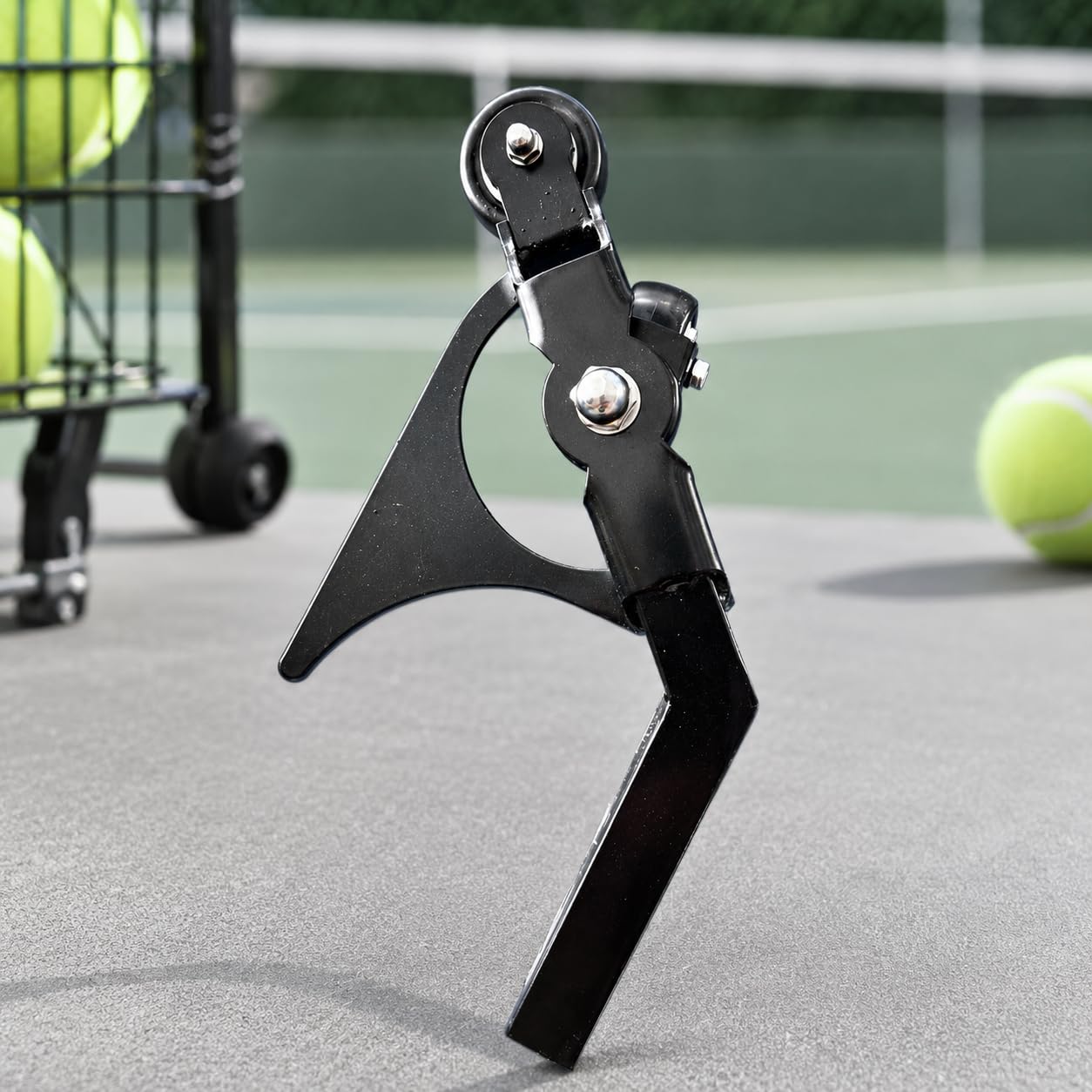 Teleskopibar Tennisbälle Rollsamml, grün Ballkorb Tennis mit Griff, Ballsammelröhre ohne Bücken, leicht tragbar für Training