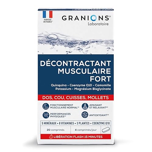 GRANIONS Décontractant Musculaire Fort | Apaise les contractures du dos,