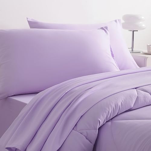 Vista 161 de NTBAY Juego de ropa de cama para niños pequeños, juego de ropa de cama suave y transpirable de 4 piezas para niños y niñas, incluye edredón