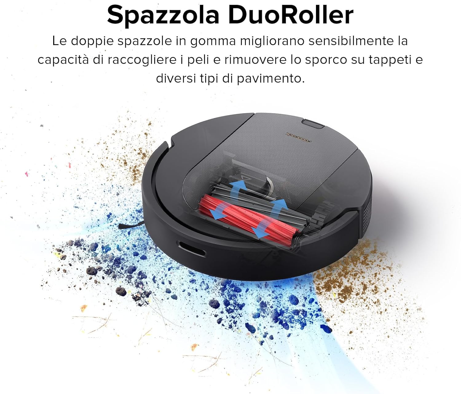 roborock Q5 Pro Robot Aspirapolvere Spazzola DuoRoller, Aspirazione 5500Pa, 770ml Cestino della polvere, 180ml Serbatoio, Aspirapolvere Lavapavimenti Navigazione LiDAR PreciSense, App/Alexa Nero roborock Q5 Pro Robot Aspirapolvere Spazzola DuoRoller, Aspirazione 5500Pa, 770ml Cestino della polvere, 180ml Serbatoio, Aspirapolvere Lavapavimenti Navigazione LiDAR PreciSense, App/Alexa Nero