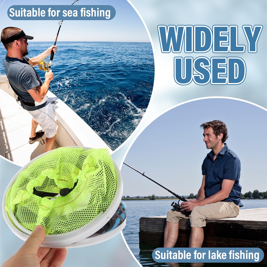 Secchio Pieghevole,Secchio da Pesca Pieghevole Portatile Multifunzionale - Secchio Pieghevole per lavabo-Contenitore dell'Acqua per la Pesca-Campeggio-Giardinaggio,Con rete fitta(7L, Modello casuale)