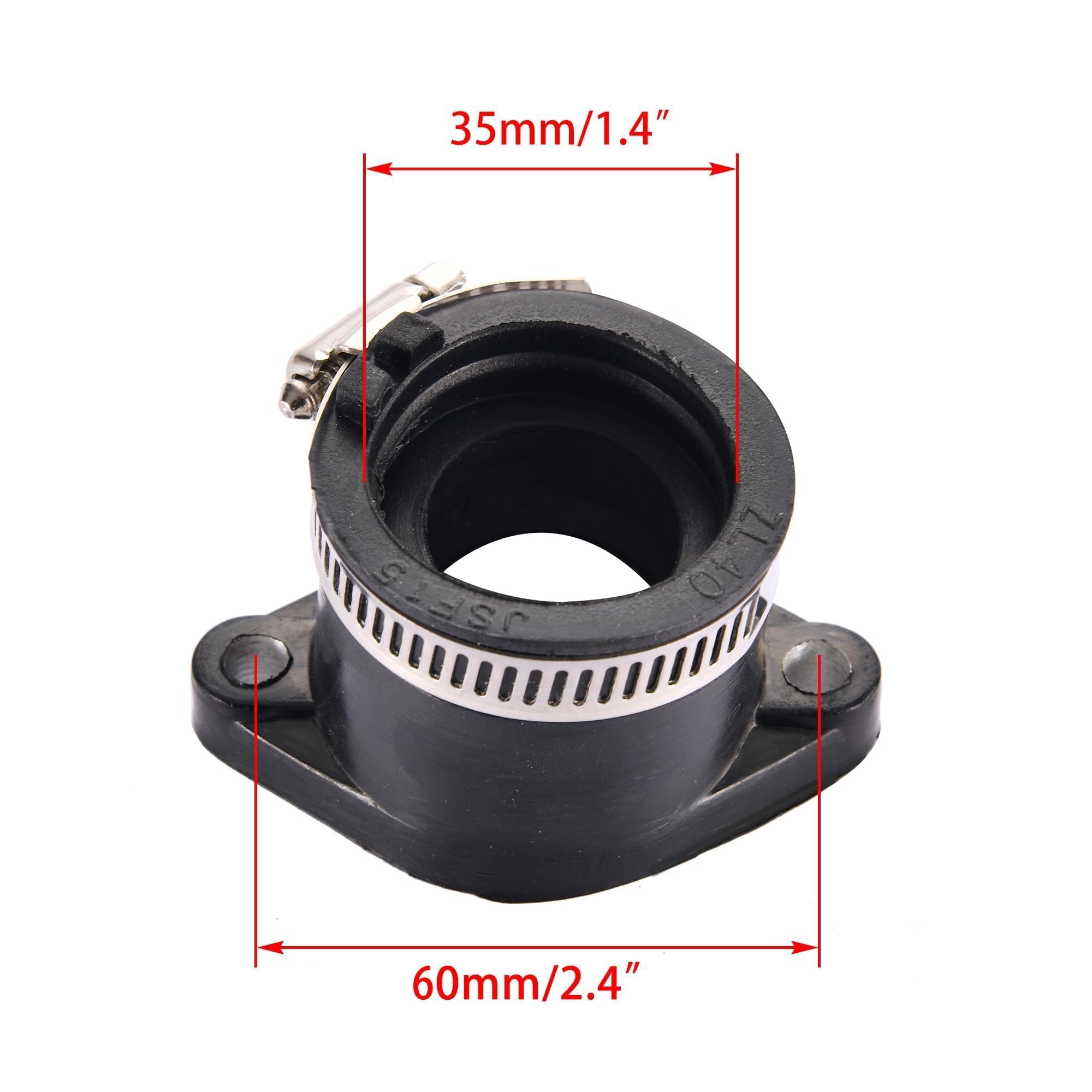 WOOSTAR Collettore Aspirazione Carburatore 30mm Sostituzione per 4 Tempi 200cc 250cc GY6 Motore Taotao ATV 4 Wheeler Quad Scooter Go Kart Ciclomotore Pit Dirt Bike