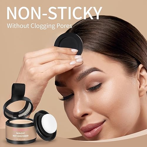 Miniatura 10 de Waverloo Magic Root Cover Up oculta al instante la frente alta y la pérdida de cabello, sudor y polvo impermeable para retoque de raíces para rubio