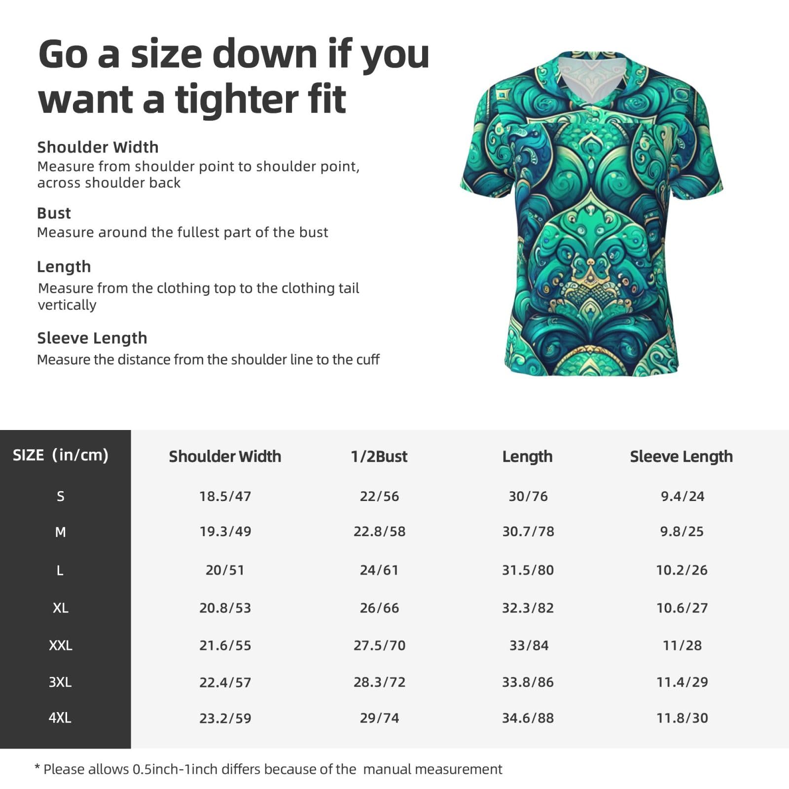 Stylish Athletic Sports Jersey Dark-Teal-Dragon-Scales Men's Rugby Jersey Small