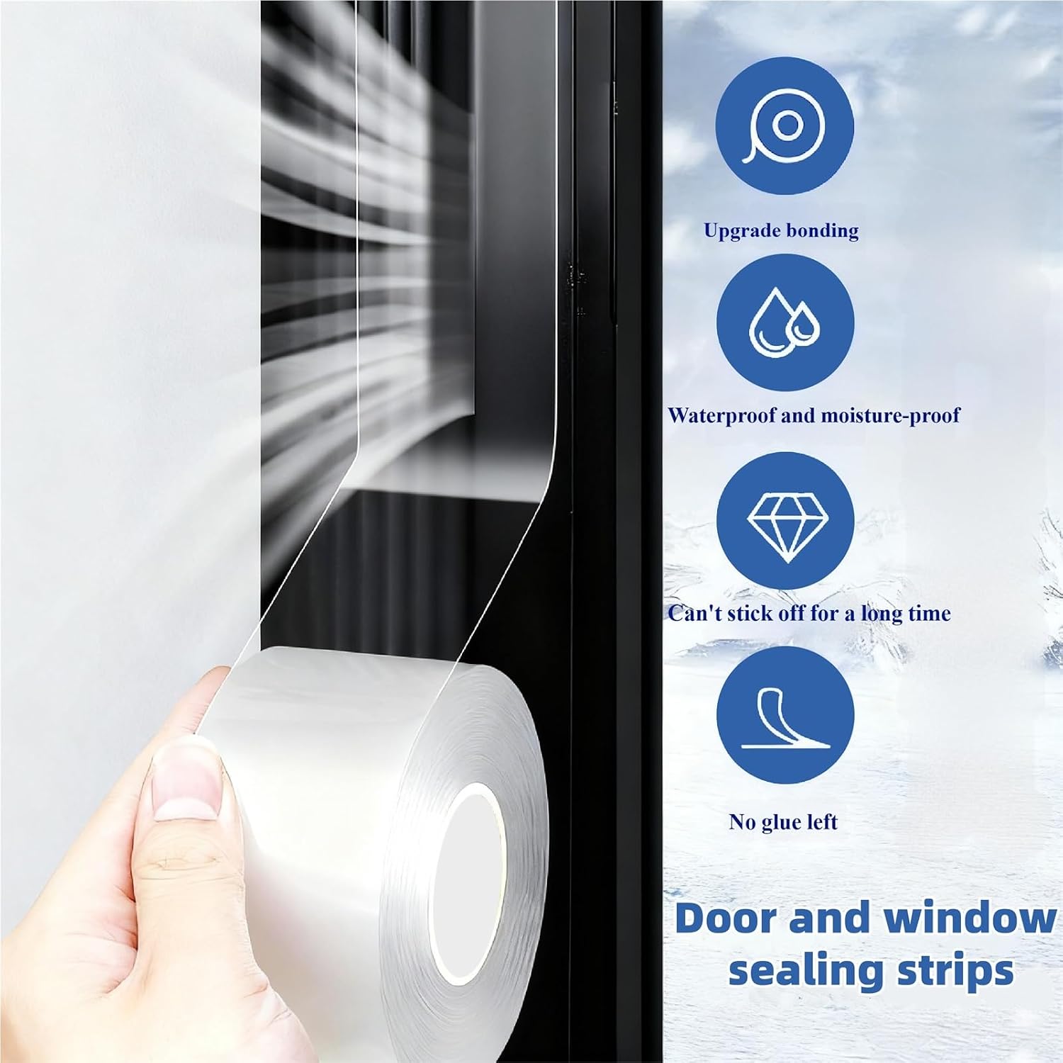 Caulk Tape Self Adhesive 4/8pcs Waterproof and Stain-Resistant Single-Sided Tape Easy Apply to Seal Pools, Kitchens for Kitchen(5cmx5mx8pc)