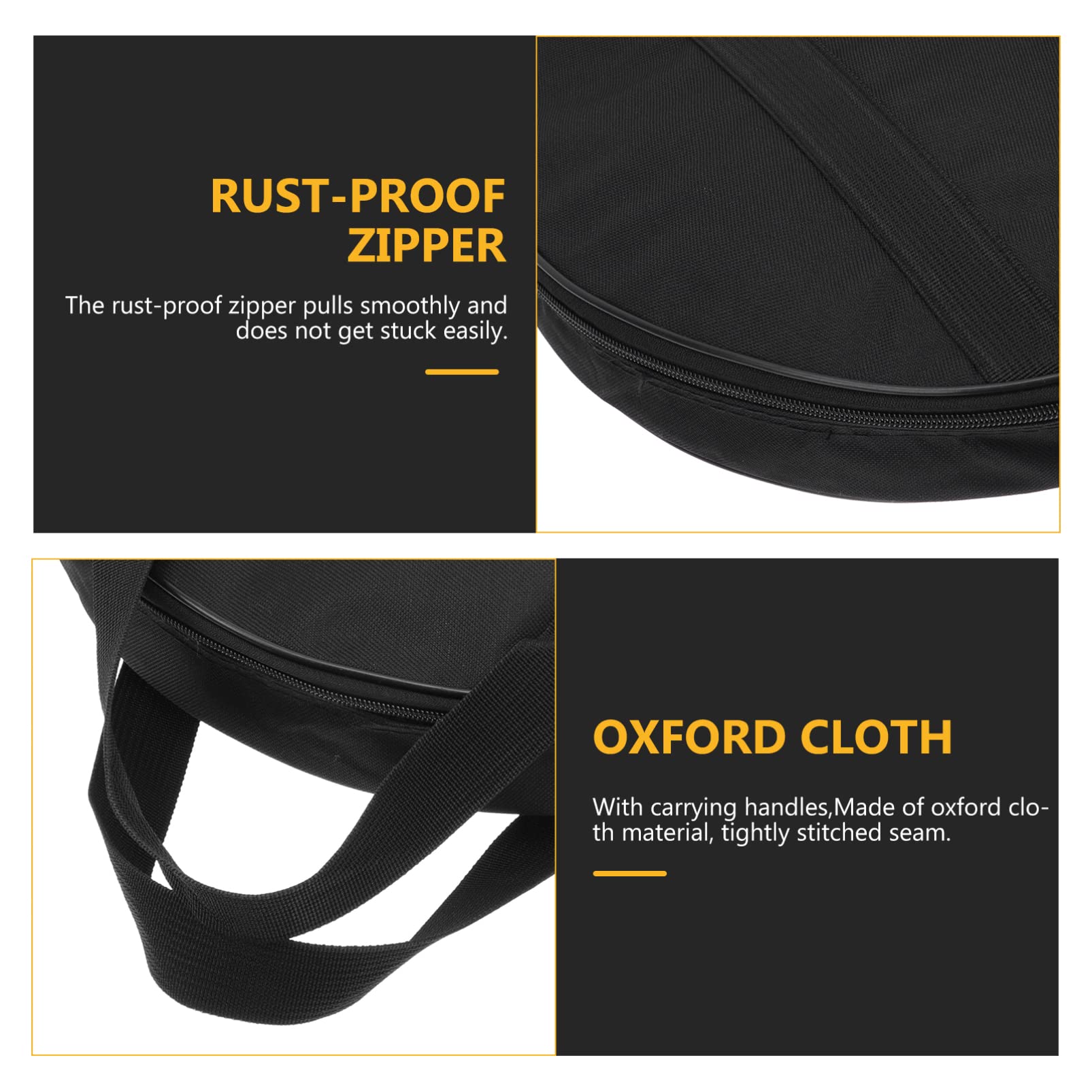 Borsa Portagong 40x8 Cm In Tessuto Oxford – Custodia Imbottita Per Trasporto E Conservazione Di Piatti E Strumenti Musicali