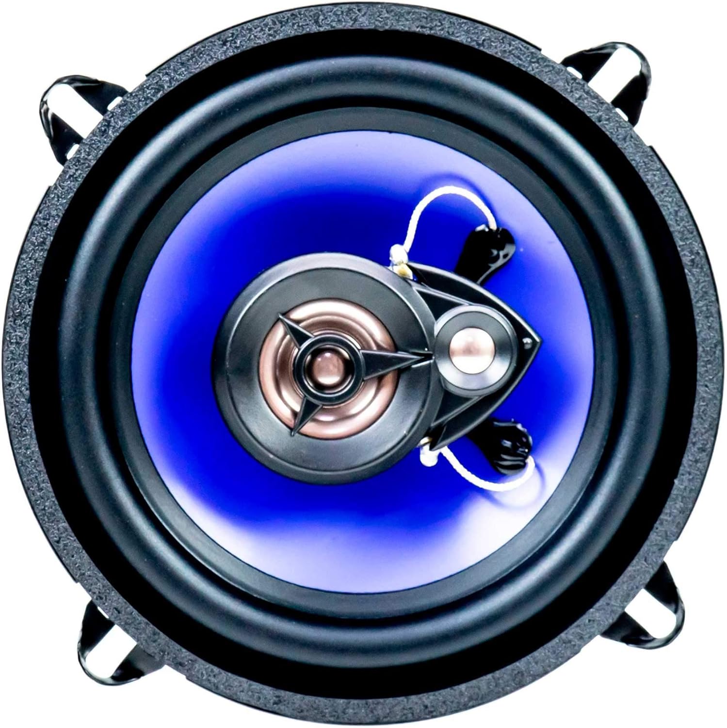 Front view of a PNI HiFi500 coaxial car speaker.