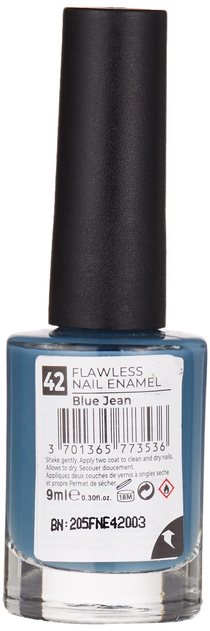 Note Nail Flawless Oje 42 Blue Jean, Mavi (2 paketi)