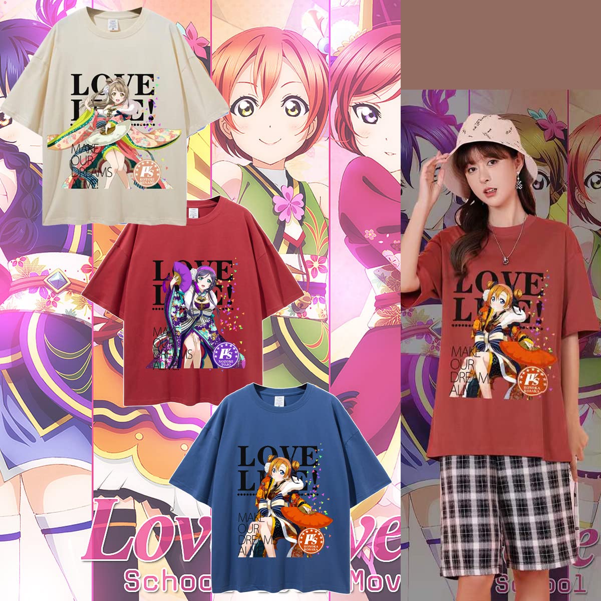 Amazon.co.jp: ラブライブ! tシャツ 半袖 トップス LoveLive! 高坂穂 