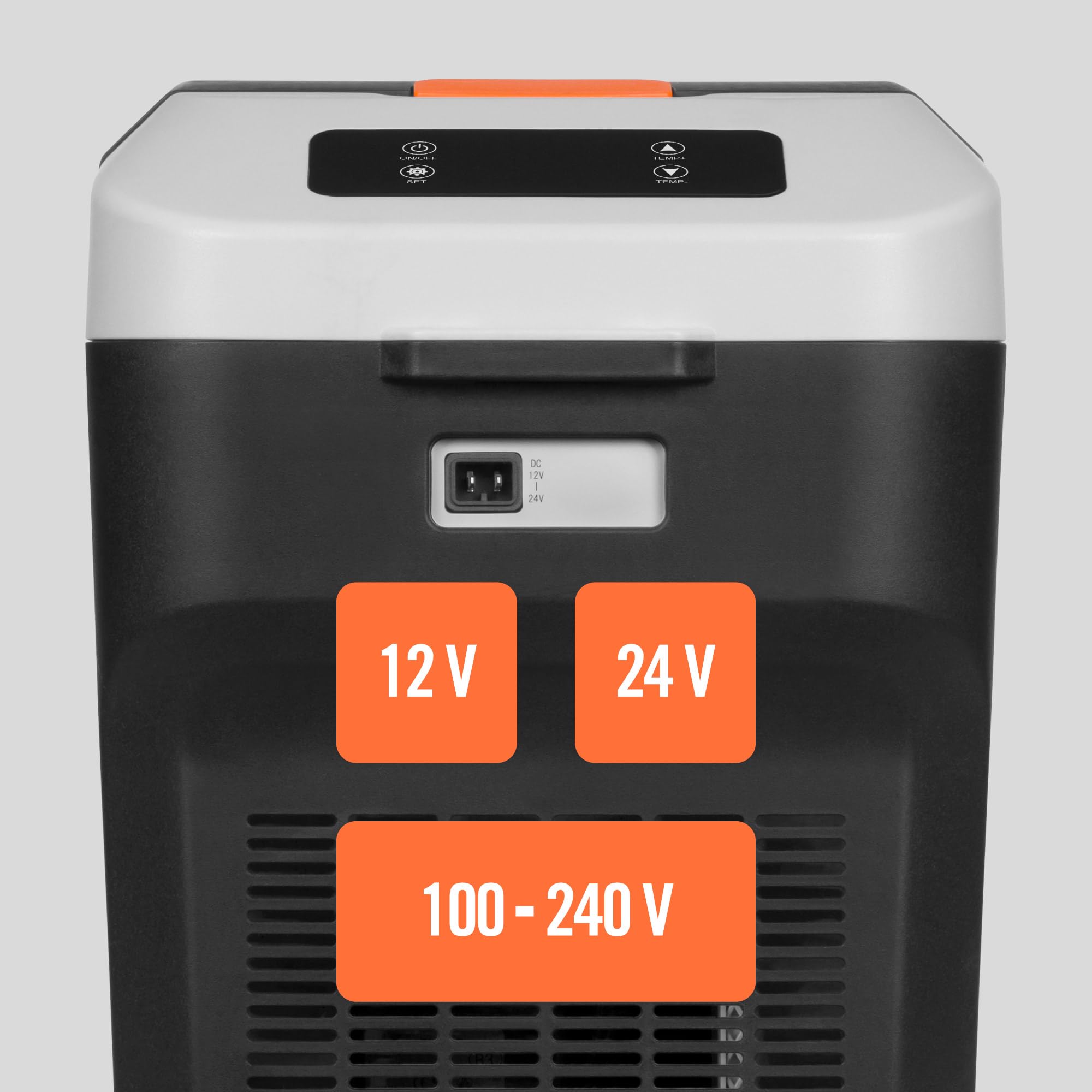 Teesa Frigorifero turistico professionale con funzione di congelamento ~-22°C Capacità a due scomparti 25L CC 12/24V AC 230V Pannello di controllo tattile LED TSA5007