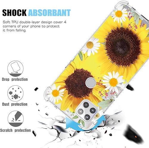 Miniatura 7 de Funda protectora de TPU transparente para Moto One 5G Ace, Motorola G 5G para niñas y mujeres, funda protectora de TPU transparente suave para