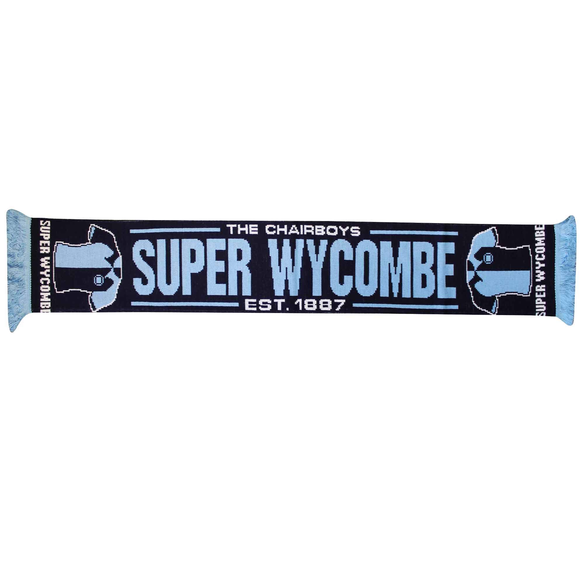 Beyond Happy Wycombe Wanderers Football Supporters' Scarf - Wycombe Chairboys English Football Fan Scarf - 100% Acrylic