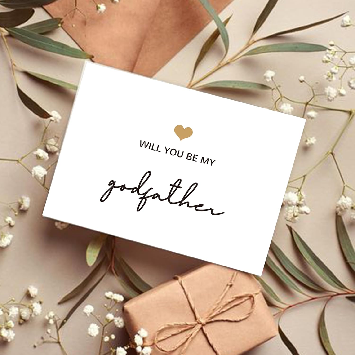 Will You Be My Godfather, God Father's Proposal Card Gifts with Envelope, Cute Gifts for Godather On Wedding Day.(Godfather B) - Image 5