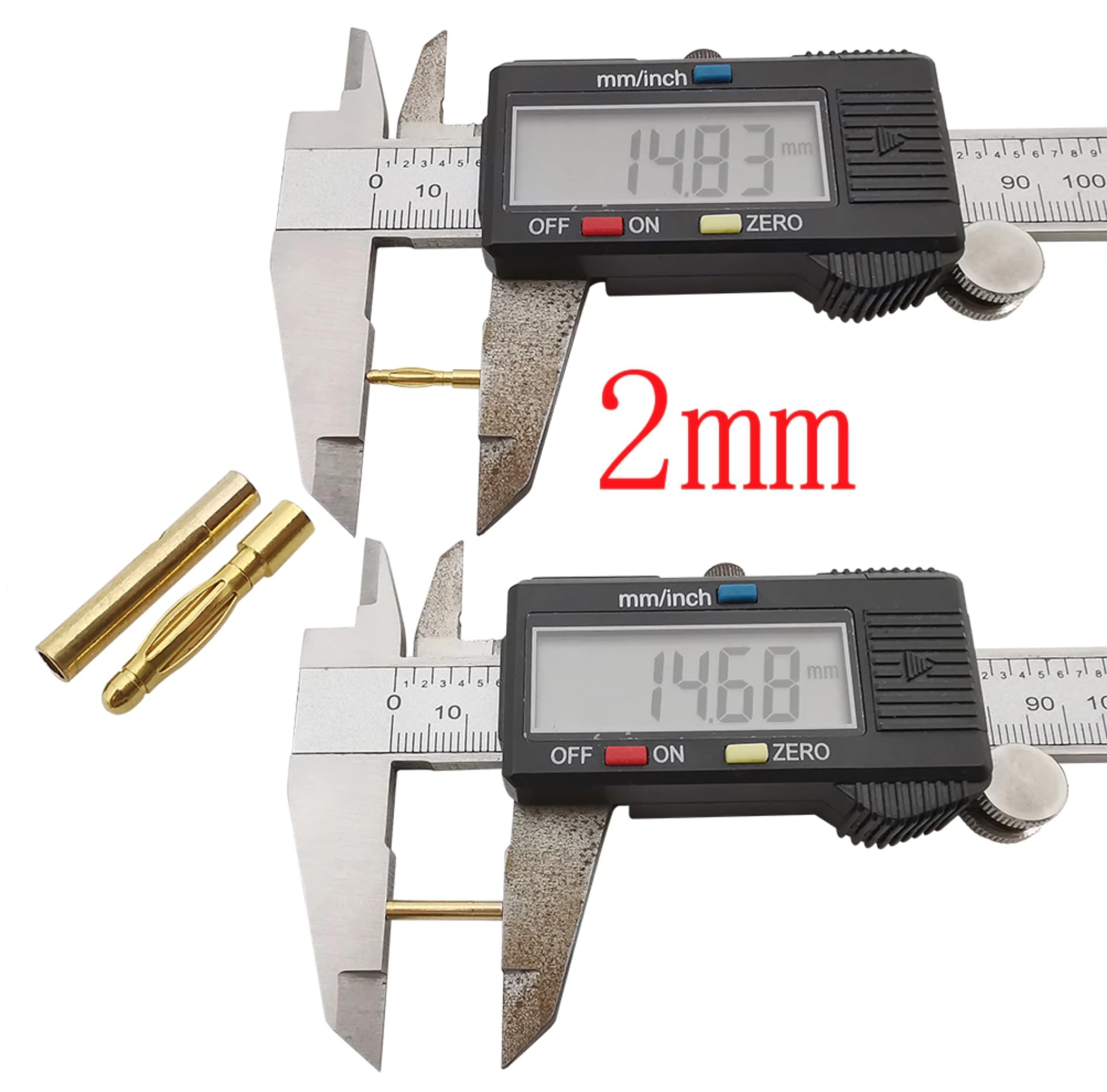 10 Pares De Conectores Ec2 Macho Hembra De 2.0 Mm Gold Banan