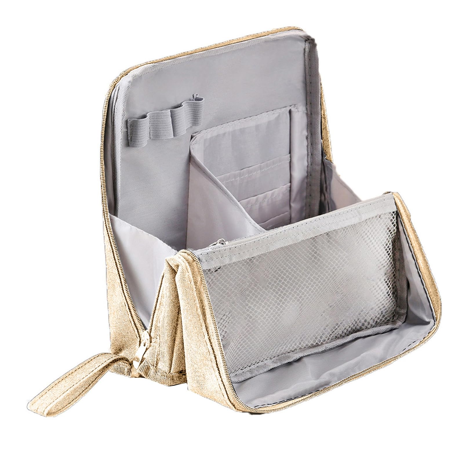 matumou Oxford Standing Makeup Multi-purpose Makeup Pouch with Compartments Waterproof Toiletry Travel Organizer