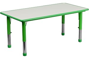 Flash Furniture Wren Adjustable Height Activity Table: Perfect for Play and Learning