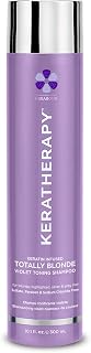 KERATHERAPY Keratin Infused Totally Blonde Violet Toning Shampoo, 10.1 fl. oz., 300 ml
