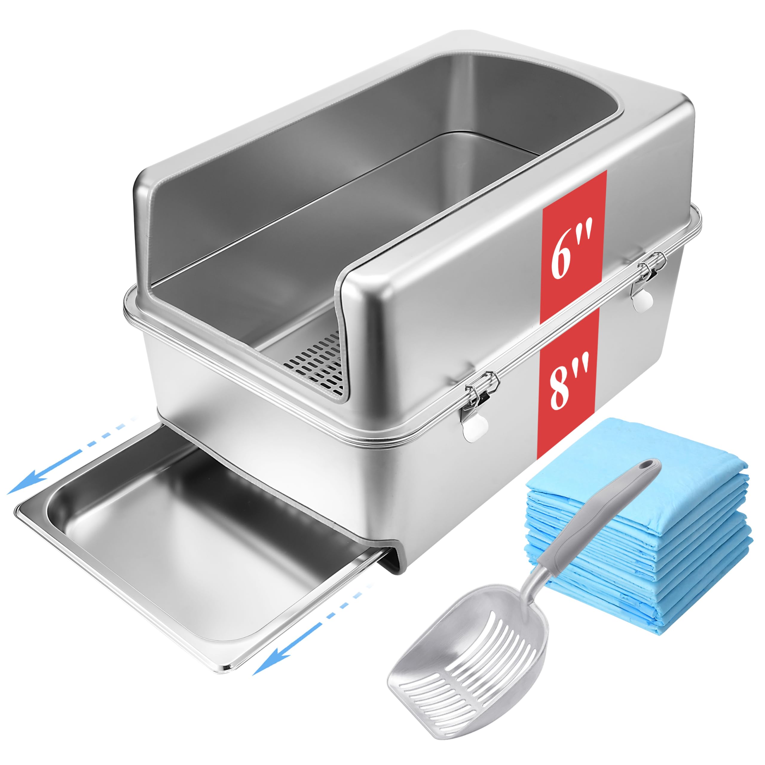 Sorstrem Pull-Out Sifting Cat Litter Box