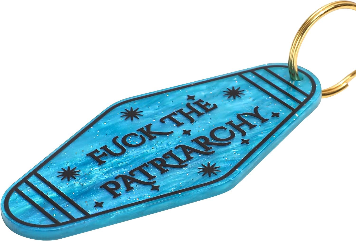 ASVP Shop Fuck The Patriarchy Feminist Keychain, Motel Keychain, Retro Keychain, Women Empowerment image 4