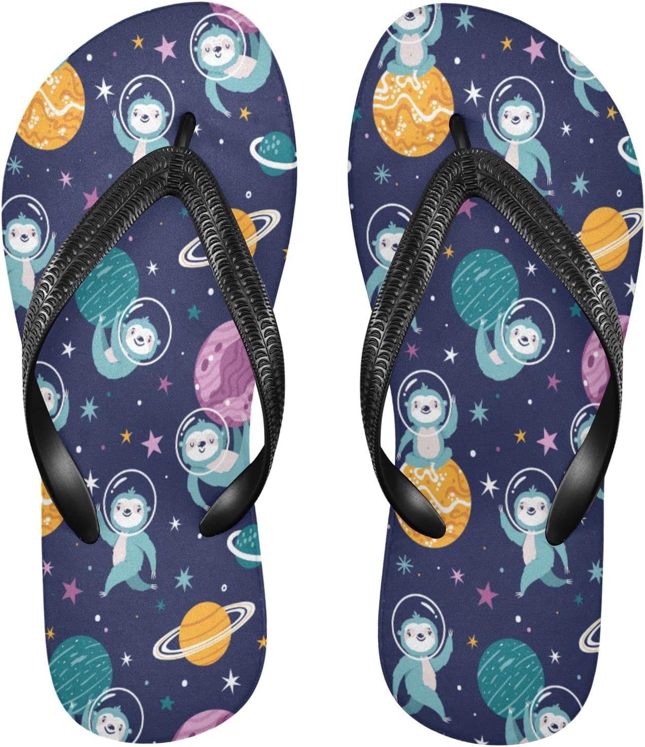 Planets Sloth Galaxy Stars Womens Flip Flops Summer Beach Sandals Casual  Thong Slippers Comfortable Shower Slippers Non Slip Water Sandals shoes XL  : Amazon.ca: Clothing, Shoes u0026 Accessories