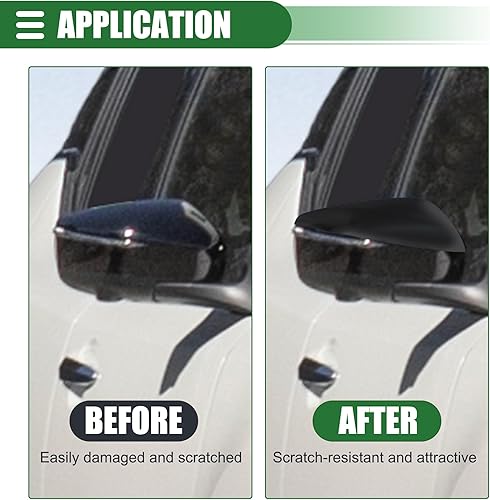 Miniatura 3 de Motoforti Tapa del espejo retrovisor izquierdo derecho de repuesto, para Nissan Altima 2013-2018, No.963743TH0A963733TH0A, negro brillante, 1 par