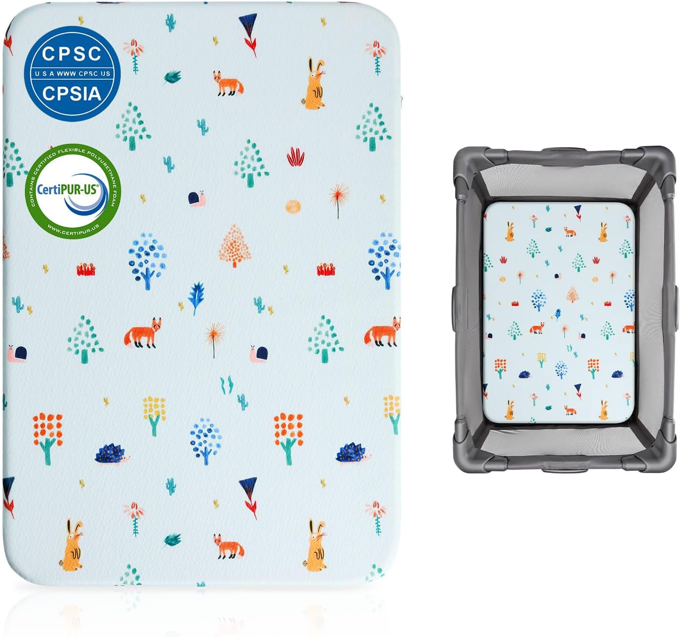 Dream On Me 3 inch Spring Coil Portable Crib Mattress