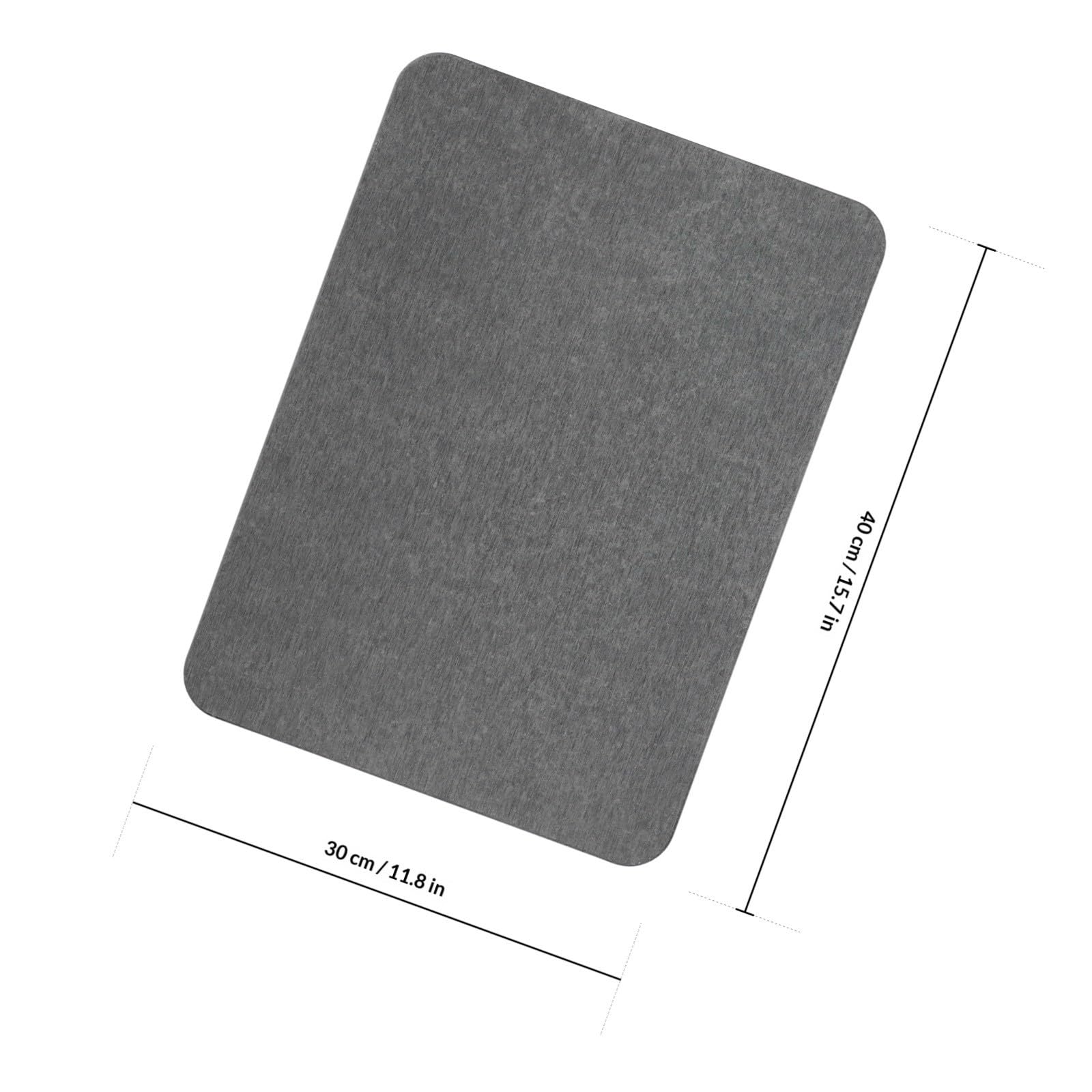 Tappeto in Terra di Diatomee Assorbente e Morbido 40x30cm per Bagno e Cucina Proprietà Igroscopiche ad Asciugatura Rapida