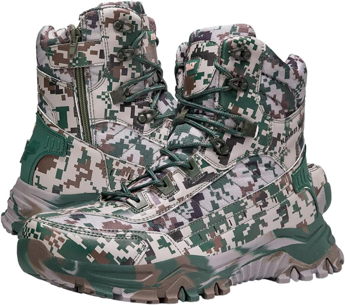 Men’s Tactical Boots Lightweight : Military Work Boots Breathable for Outdoor Hiking