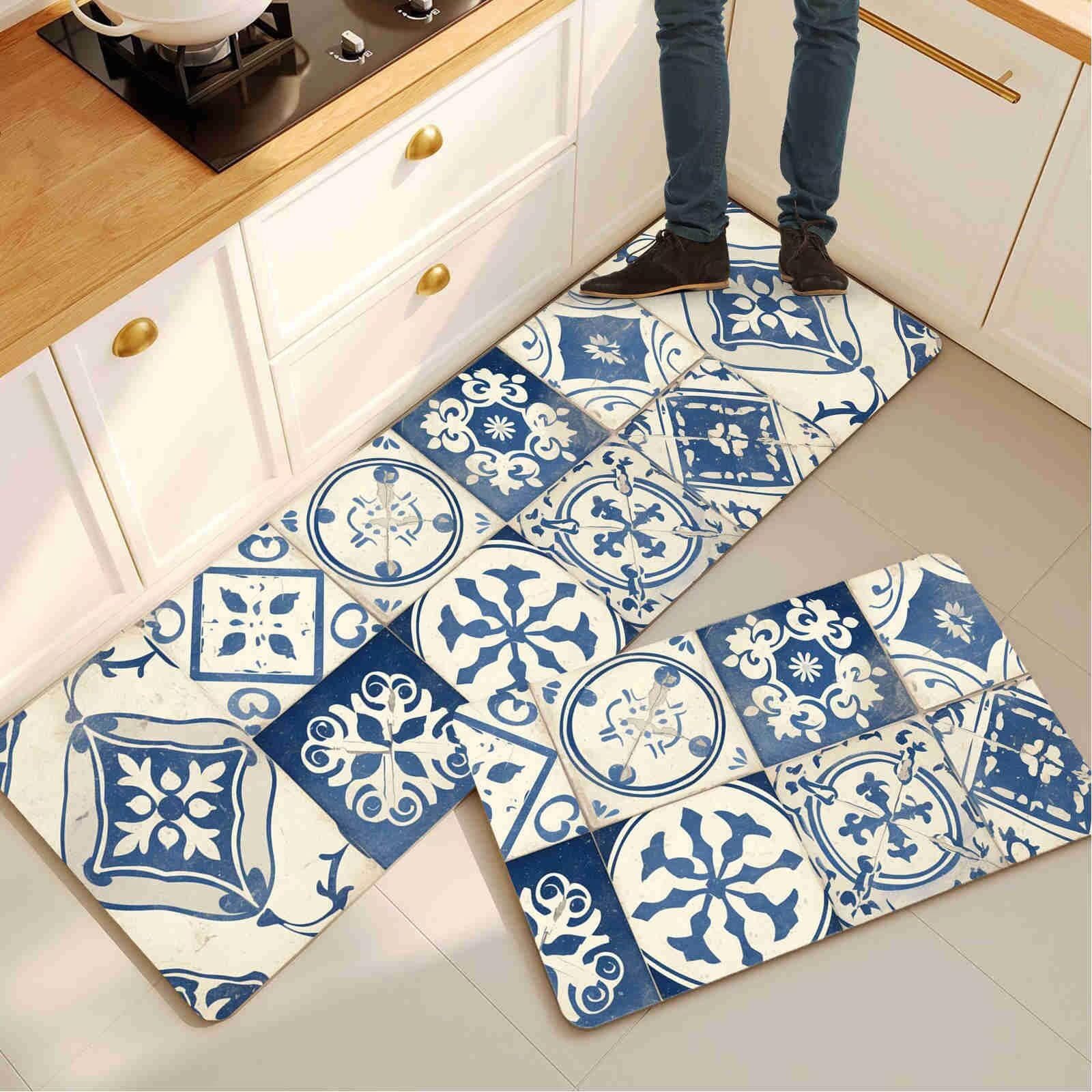 Alfombras de cocina antideslizantes y de secado rápido para un suelo seguro