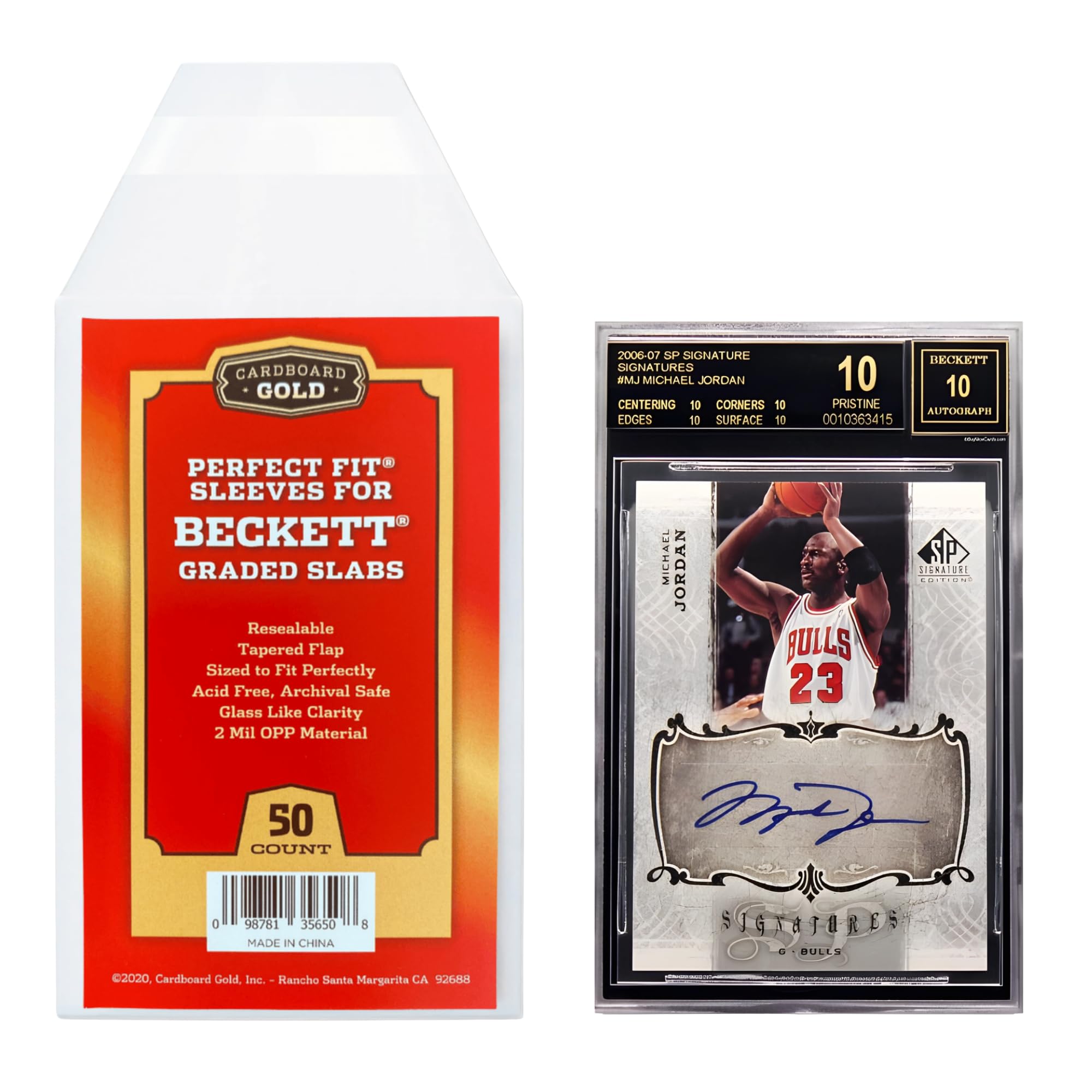 Cardboard Gold 段ボール ゴールドスリーブ Beckett Graded Slabs Ultra Protection for The Pro Collector