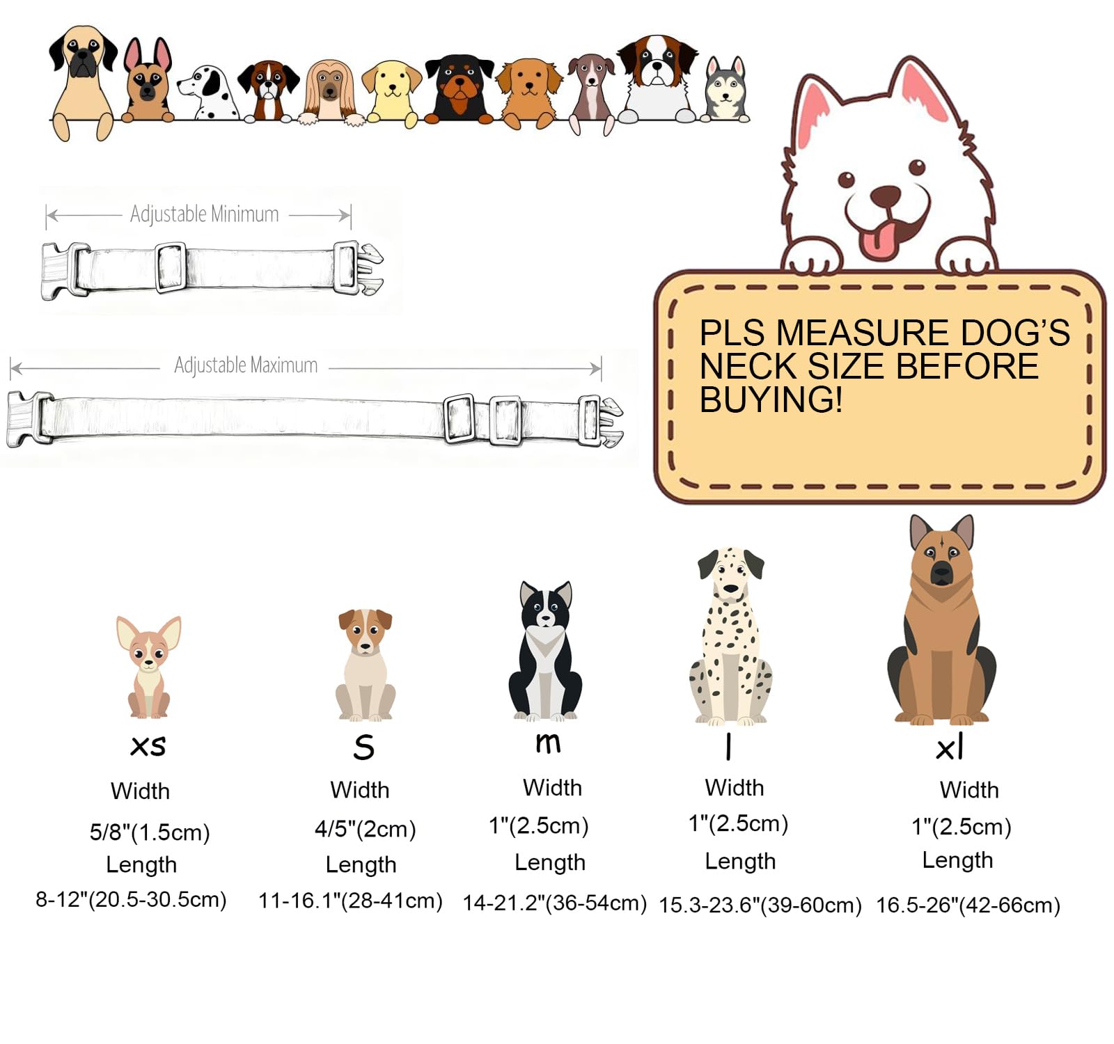 DOGWONG Ducky Pattern Cute Collar, Spring Summer Female Male Collars Pets Gift Adjustable Heavy-Duty Duck Pet Collars for Small Dogs, Neck 11-16 inches — view 6