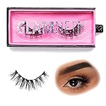 Glamnetic Magnetic Eyelashes - Babygirl | Short Magnetic Lashes, 60 Wears Reusable Faux Mink Lashes, Wispy Round Natural Look - 1 Pair