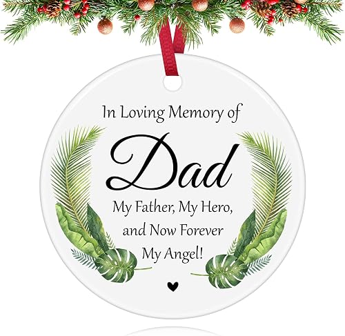 Memorial Gift Loss of Dad Christmas Ornament Sympathy Memorial Gifts for Loss of